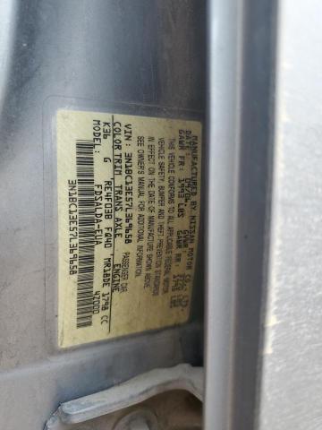 3N1BC13E57L369658 - 2007 NISSAN VERSA S SILVER photo 12