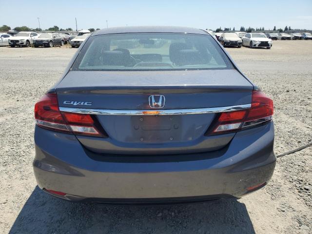 2HGFB2F54EH502565 - 2014 HONDA CIVIC LX GRAY photo 6