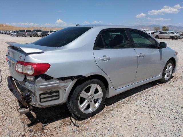 2T1BU4EEXDC986044 - 2013 TOYOTA COROLLA BASE SILVER photo 3