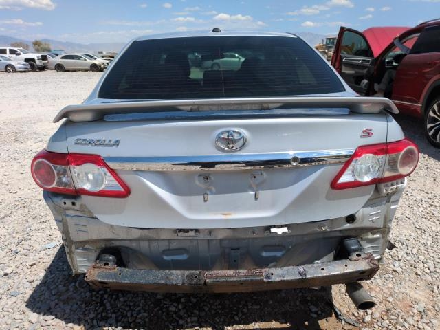 2T1BU4EEXDC986044 - 2013 TOYOTA COROLLA BASE SILVER photo 6