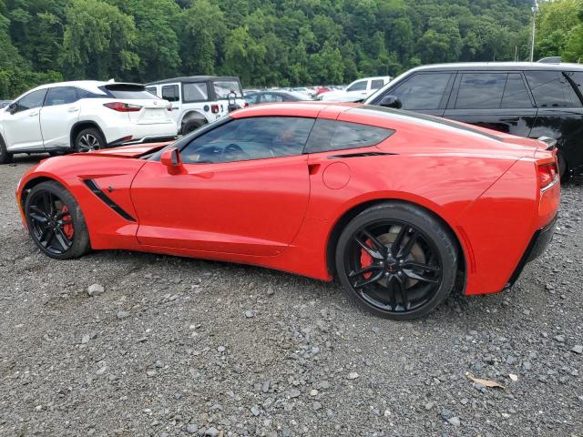 1G1YB2D76K5112381 - 2019 CHEVROLET CORVETTE STINGRAY 1LT RED photo 2