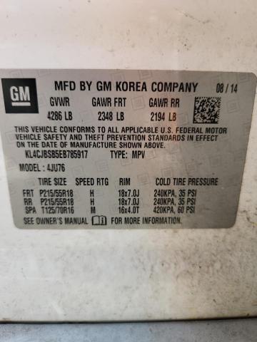 KL4CJBSB5EB785917 - 2014 BUICK ENCORE CONVENIENCE 白色 照片 13