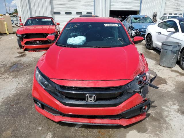 2HGFC2F81LH515942 - 2020 HONDA CIVIC SPORT 红色 照片 5