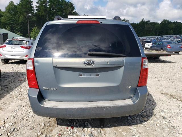 KNDMB233086257746 - 2008 KIA SEDONA EX BLUE photo 6