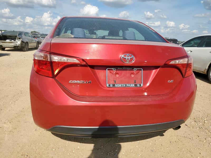5YFBURHE2KP930945 - 2019 TOYOTA COROLLA L RED photo 6