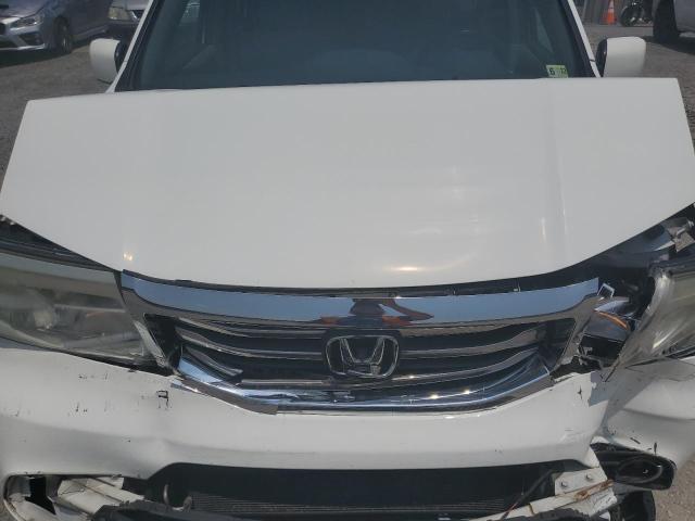 5FNYF3H55EB017940 - 2014 HONDA PILOT EXL WHITE photo 12
