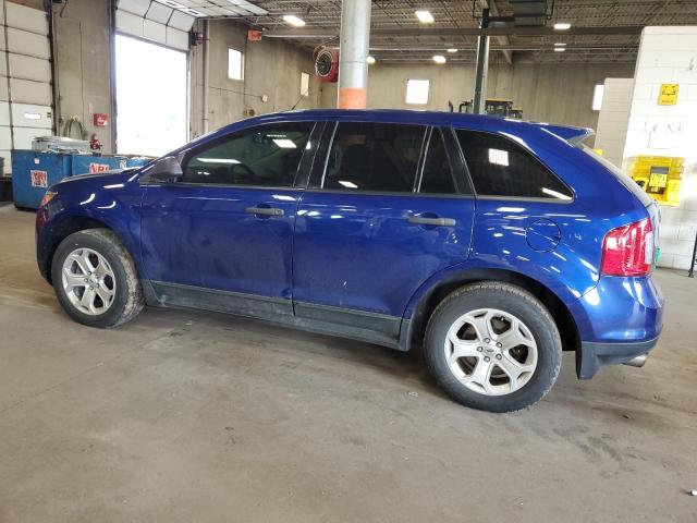 2FMDK3G97DBC59330 - 2013 FORD EDGE SE BLUE photo 2