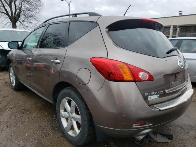 JN8AZ18W69W159130 - 2009 NISSAN MURANO S BROWN photo 2