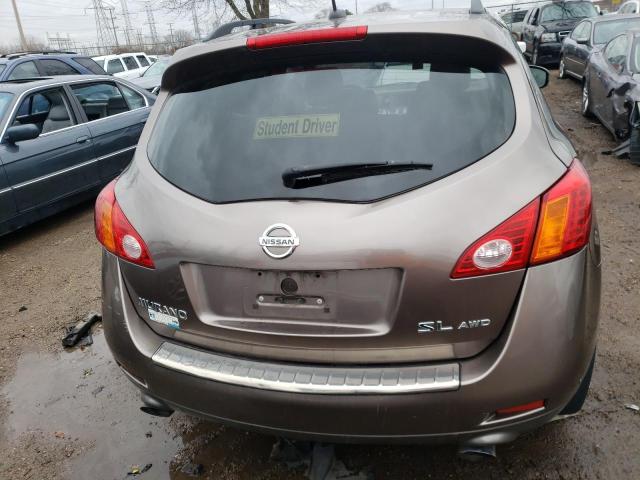 JN8AZ18W69W159130 - 2009 NISSAN MURANO S BROWN photo 6