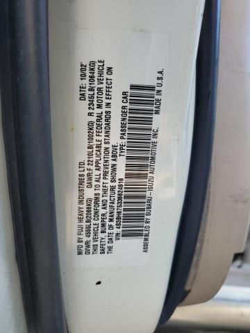 4S3BH675336624916 - 2003 SUBARU LEGACY OUTBACK AWP 白色 照片 12