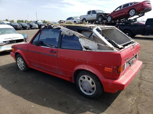 WVWCB5151NK000664 - 1992 VOLKSWAGEN CABRIOLET RED photo 2