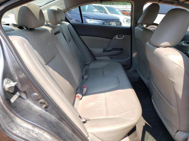 2HGFB2F93CH310098 - 2012 HONDA CIVIC EXL ნაცრისფერი ფოტო 10