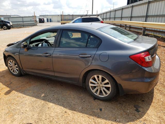 2HGFB2F93CH310098 - 2012 HONDA CIVIC EXL ნაცრისფერი ფოტო 2