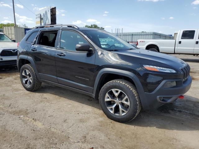 1C4PJMBS1EW160409 - 2014 JEEP CHEROKEE TRAILHAWK BLACK photo 4