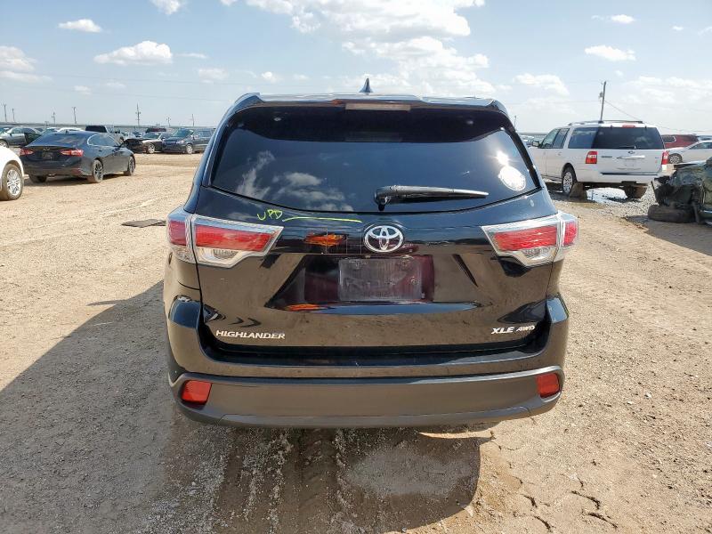 5TDJKRFH7FS106242 - 2015 TOYOTA HIGHLANDER XLE 黑色 照片 6