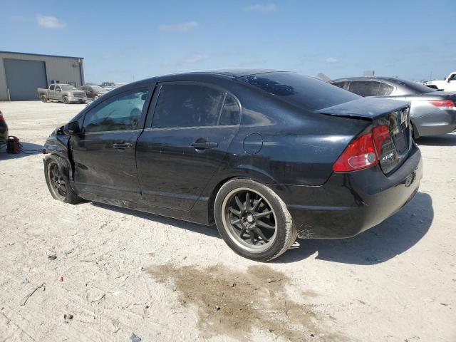 1HGFA15557L100526 - 2007 HONDA CIVIC LX BLACK photo 2