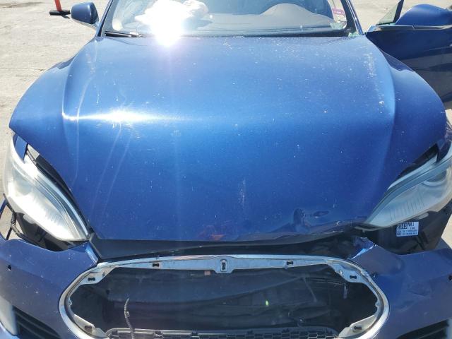 5YJSA1E21FF106585 - 2015 TESLA MODEL S BLUE photo 11