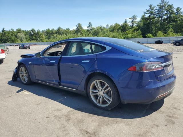 5YJSA1E21FF106585 - 2015 TESLA MODEL S BLUE photo 2