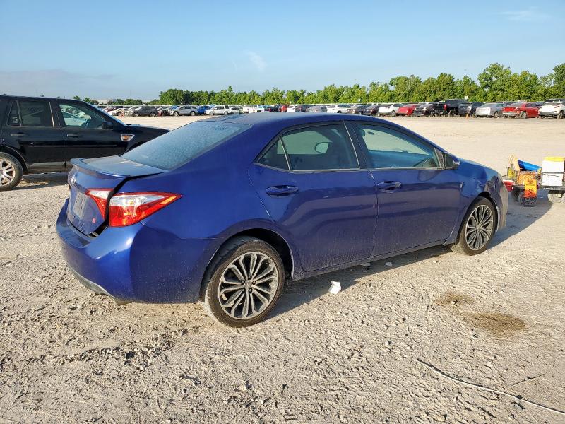 5YFBURHE3FP193485 - 2015 TOYOTA COROLLA L BLUE photo 3