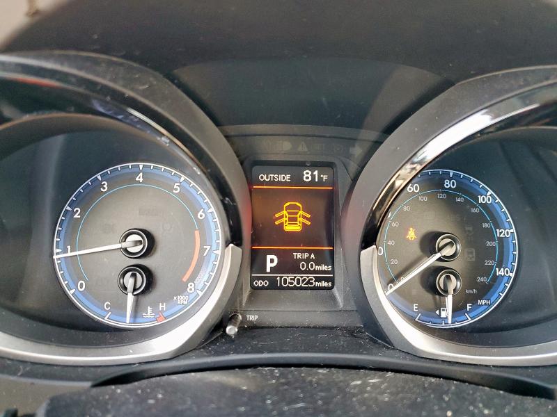 5YFBURHE3FP193485 - 2015 TOYOTA COROLLA L BLUE photo 9