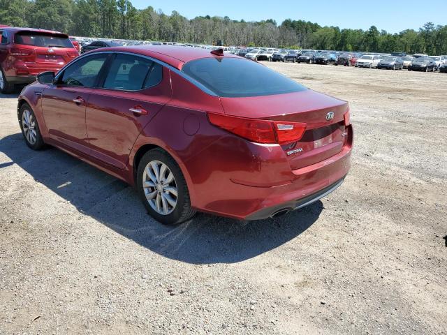 5XXGN4A71EG279449 - 2014 KIA OPTIMA EX RED photo 2