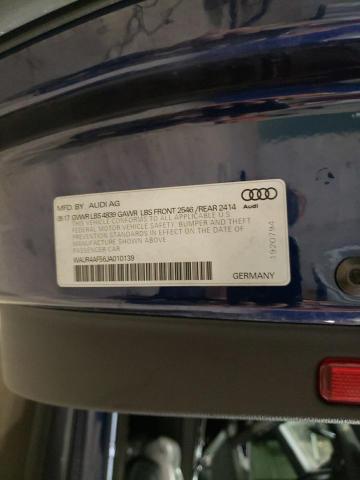 WAUR4AF56JA010139 - 2018 AUDI S5 PRESTIGE 蓝色 照片 12