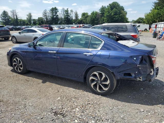 1HGCR2F74HA110799 - 2017 HONDA ACCORD EX BLUE photo 2