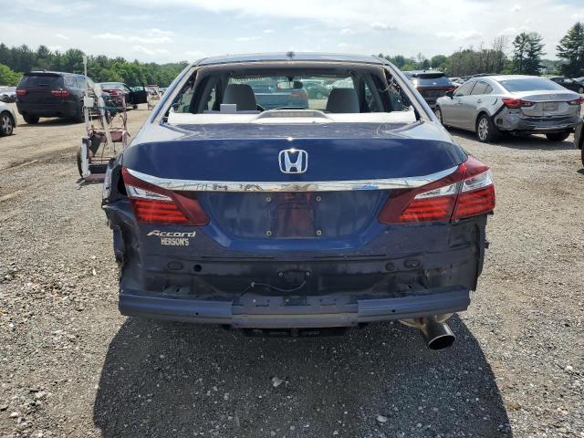 1HGCR2F74HA110799 - 2017 HONDA ACCORD EX BLUE photo 6