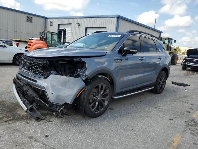 5XYRKDLF7MG025695 - 2021 KIA SORENTO SX GRAY photo 1