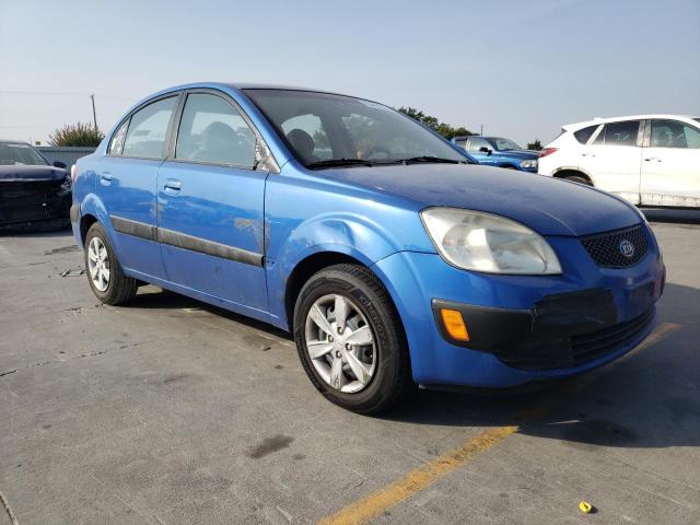 KNADE123386388881 - 2008 KIA RIO BASE BLUE photo 4