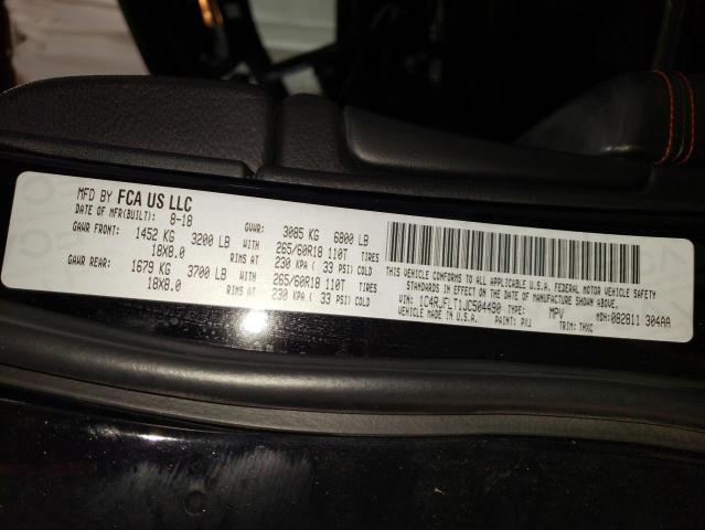 1C4RJFLT1JC504490 - 2018 JEEP GRAND CHER TRAILHAWK 黑色 照片 13