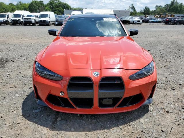WBS33AY07NFN05898 - 2022 BMW M3 COMPETITION ნარინჯისფერი ფოტო 5