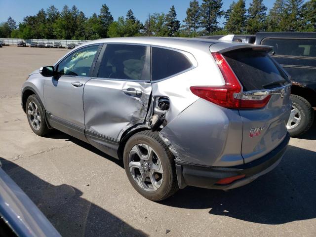 5J6RW2H82KL002890 - 2019 HONDA CR-V EXL SILVER photo 2