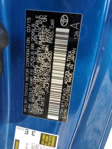 JTKJF5C71GJ014530 - 2016 TOYOTA SCION TC 蓝色 照片 12