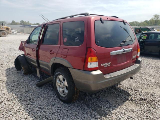 4F2CU09191KM60597 - 2001 MAZDA TRIBUTE LX MAROON photo 2