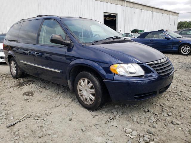 2A8GP54L16R781632 - 2006 CHRYSLER TOWN & COU TOURING BLUE photo 4