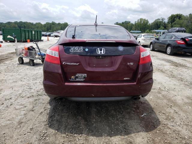 5J6TF2H5XCL006148 - 2012 HONDA CROSSTOUR EXL ბურგუნდია ფოტო 6