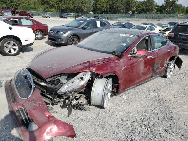 5YJSA1DN3CFS00961 - 2012 TESLA MODEL S Qırmızı foto 1