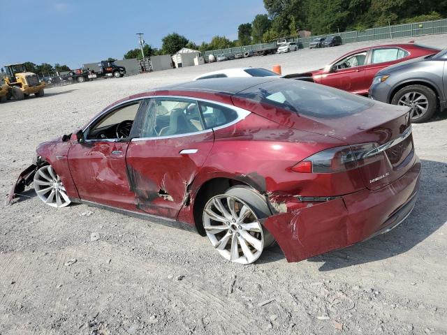 5YJSA1DN3CFS00961 - 2012 TESLA MODEL S RED photo 2