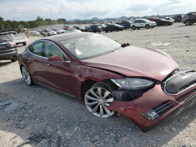 5YJSA1DN3CFS00961 - 2012 TESLA MODEL S RED photo 4