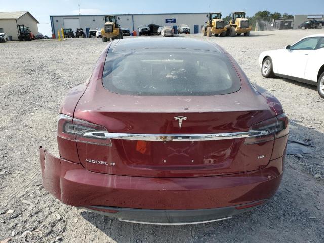 5YJSA1DN3CFS00961 - 2012 TESLA MODEL S RED photo 6