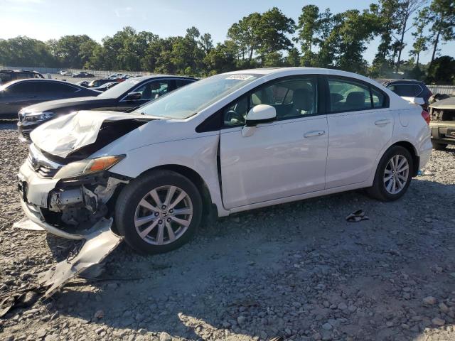 2HGFB2F91CH529691 - 2012 HONDA CIVIC EXL WHITE photo 1