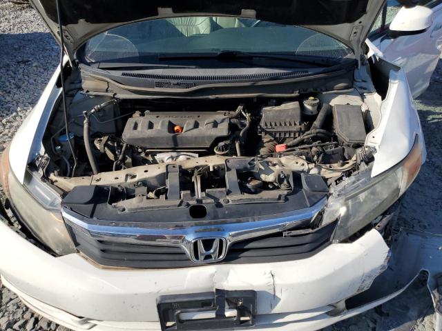 2HGFB2F91CH529691 - 2012 HONDA CIVIC EXL WHITE photo 11