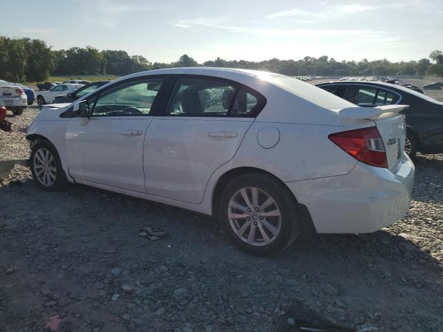 2HGFB2F91CH529691 - 2012 HONDA CIVIC EXL WHITE photo 2