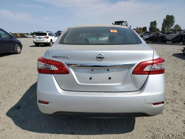 3N1AB7AP8FY313883 - 2015 NISSAN SENTRA S SILVER photo 6