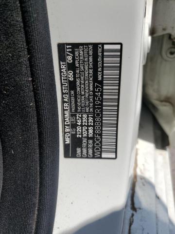 WDDGF8BB8CR195457 - 2012 MERCEDES-BENZ C 300 4MATIC WHITE photo 13