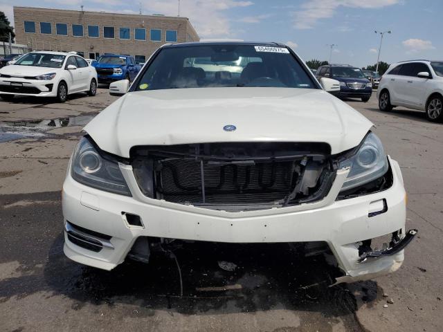 WDDGF8BB8CR195457 - 2012 MERCEDES-BENZ C 300 4MATIC WHITE photo 5