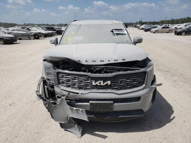 5XYP3DHC0NG317161 - 2022 KIA TELLURIDE EX GRAY photo 5