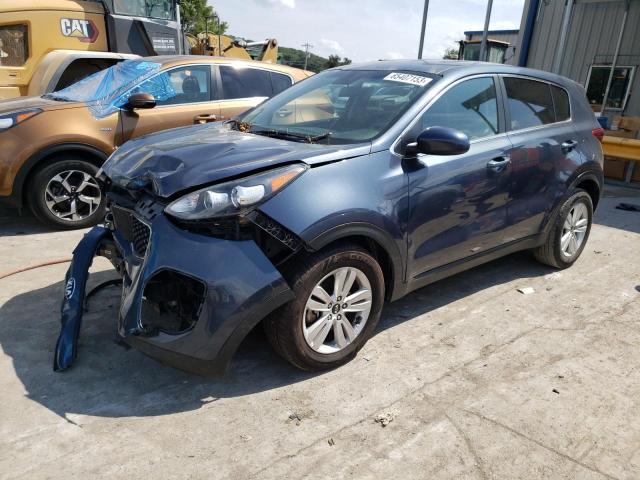 KNDPM3AC7J7449617 - 2018 KIA SPORTAGE LX BLUE photo 1