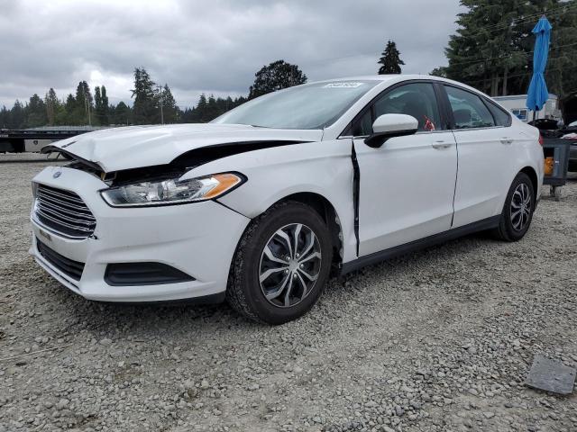 3FA6P0G73DR345396 - 2013 FORD FUSION S WHITE photo 1